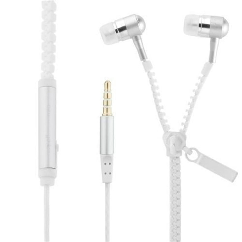 Проводные наушники Zipper, white