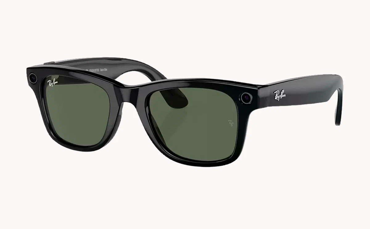 Смарт-очки RayBan Wayfarer Matte Black Transitions Graph Green S53