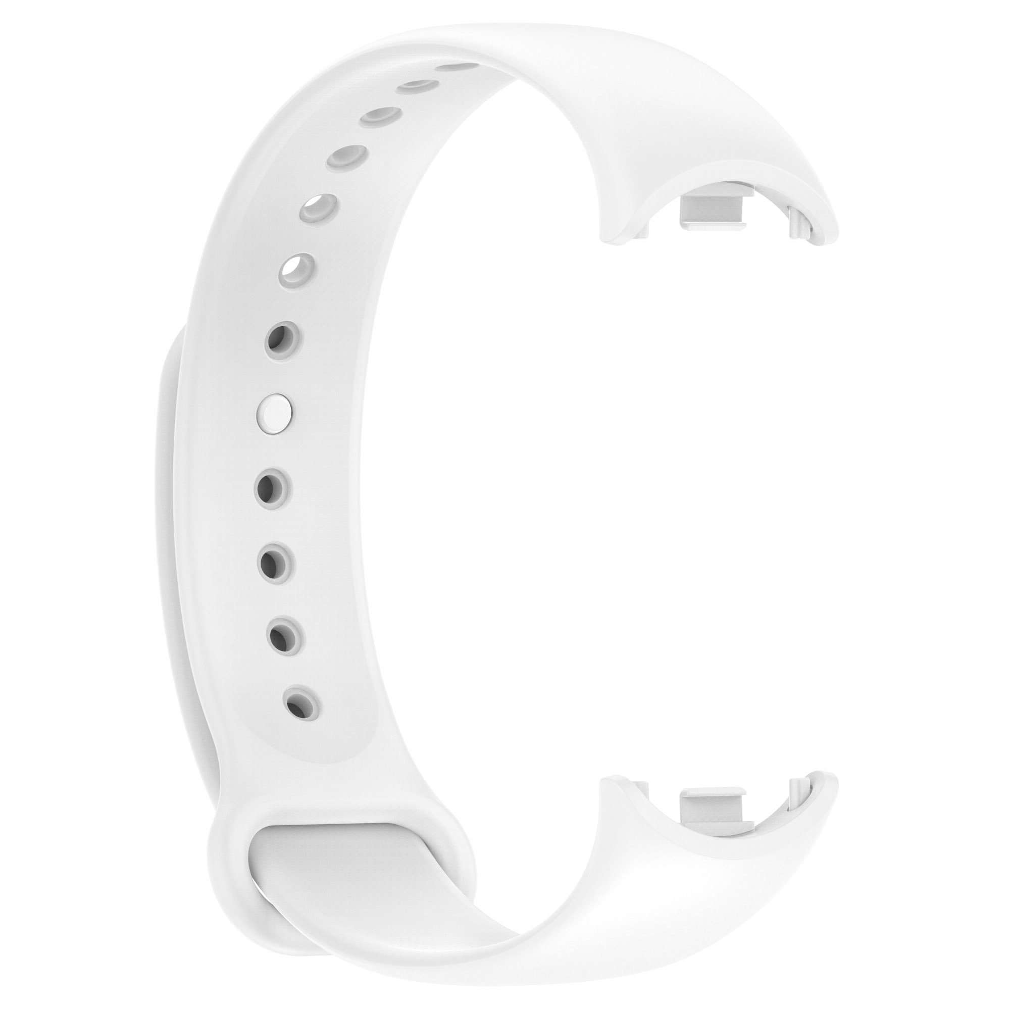 Ремешок для Xiaomi Mi Band 8, силиконовый, белый