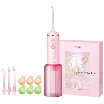 Беспроводной ирригатор Xiaomi Soocas W3F (4 насадки), розовый