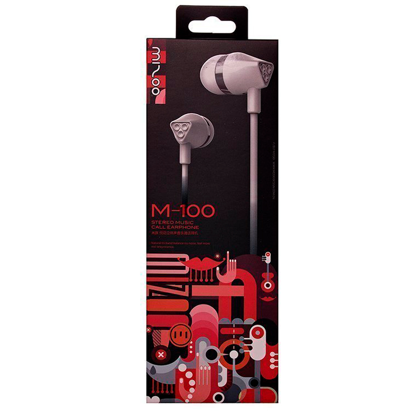 Проводные наушники Misoo M100, серебро