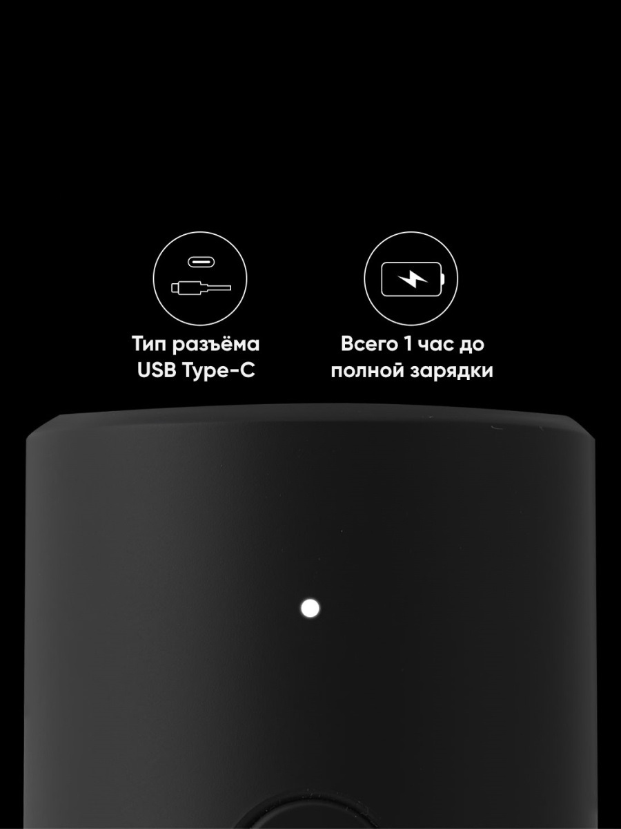 Электрическая мельница Xiaomi HuoHou Charging Version, черный