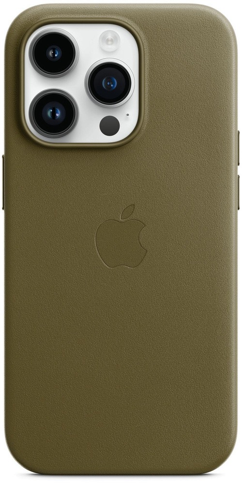 Чехол для iPhone 15 Pro Max Leather Case with MagSafe (Анимация), Taupe
