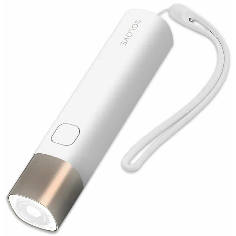 Фонарик Xiaomi Solove X3s Portable Flashlight Power Bank 3000mAh, белый