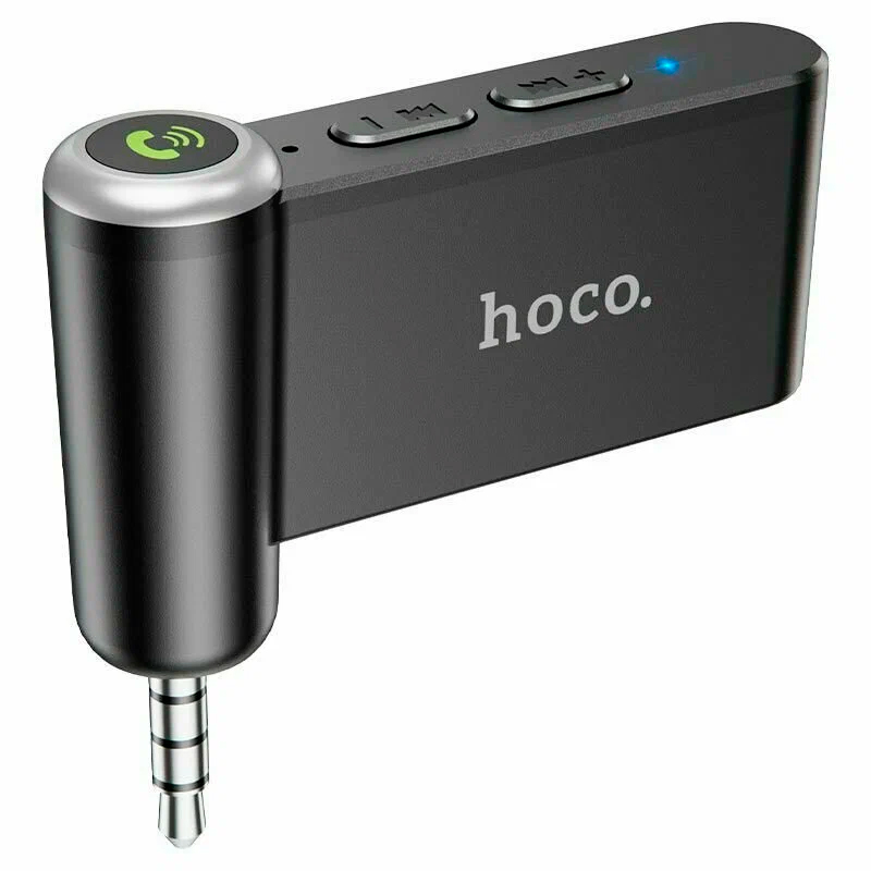 Ресивер для музыки Hoco E58 Bluetooth, AUX, микрофон, черный