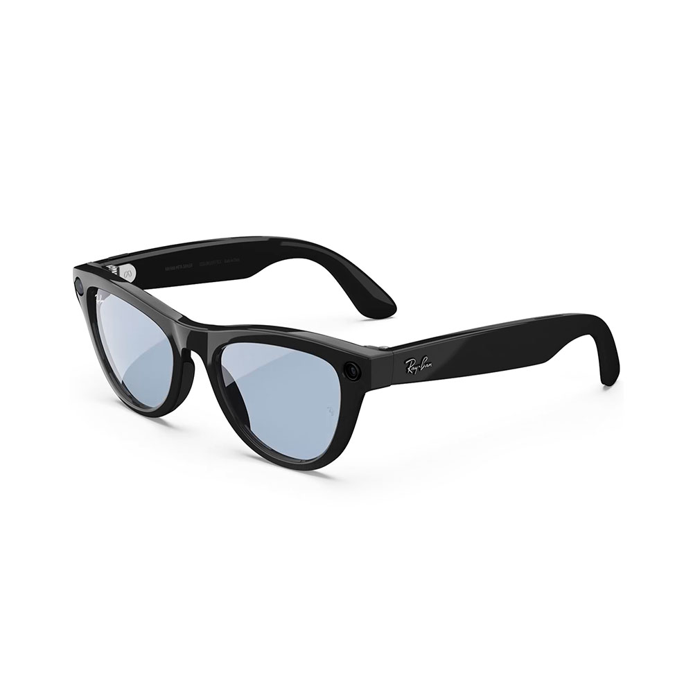 Смарт-очки Ray-Ban Skyler Shiny Black Transitions Cerulean Blue M