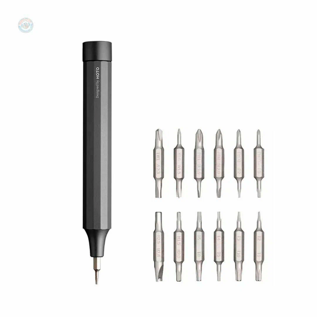 Отвертка с битами Xiaomi Hoto Precision Screwdriver Kit 24 in1, серая