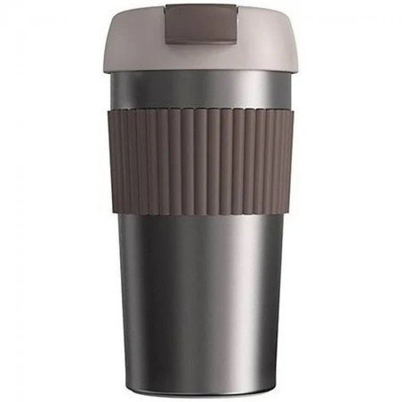 Термокружка Xiaomi Kiss Kiss Fish Rainbow 490ml, коричнево-серебристый