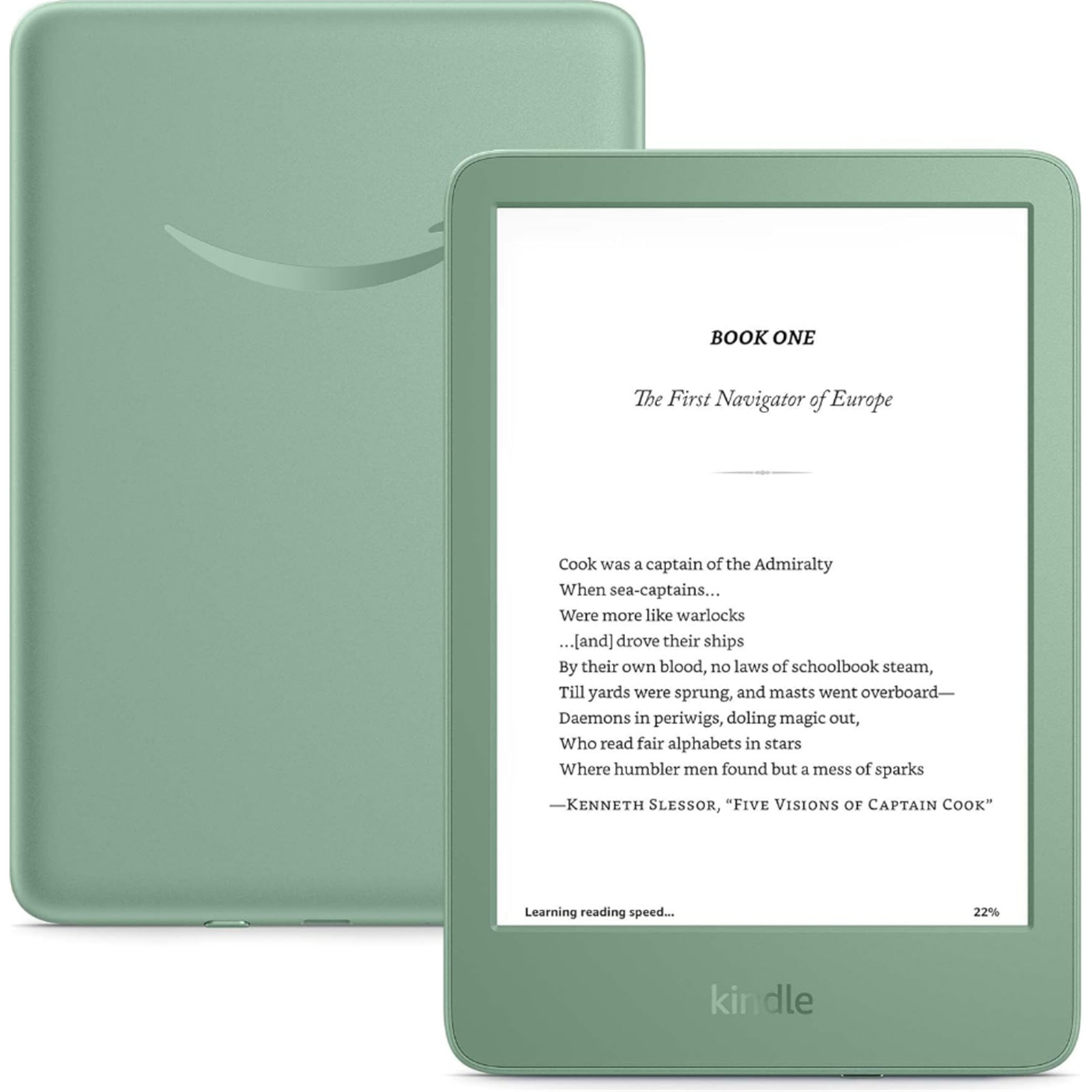 Электронная книга 6" Amazon Kindle Gen 11 | 16GB 2024, Matcha Green