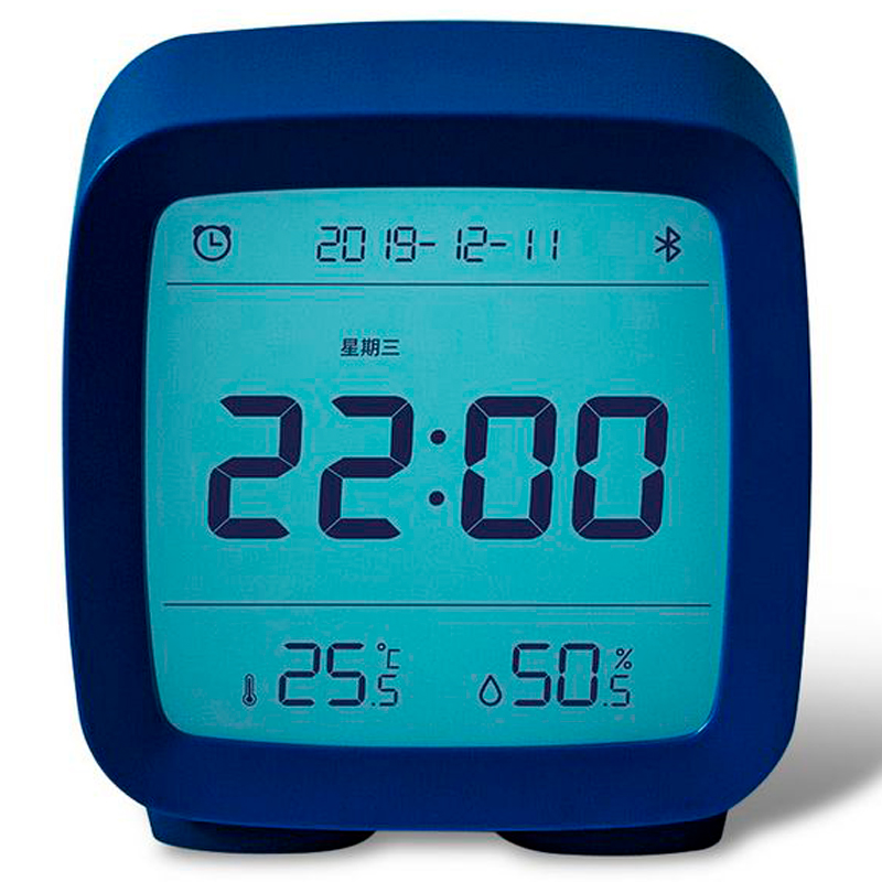 Будильник Xiaomi ClearGrass Bluetooth Thermometer Alarm Clock CGD1, синий