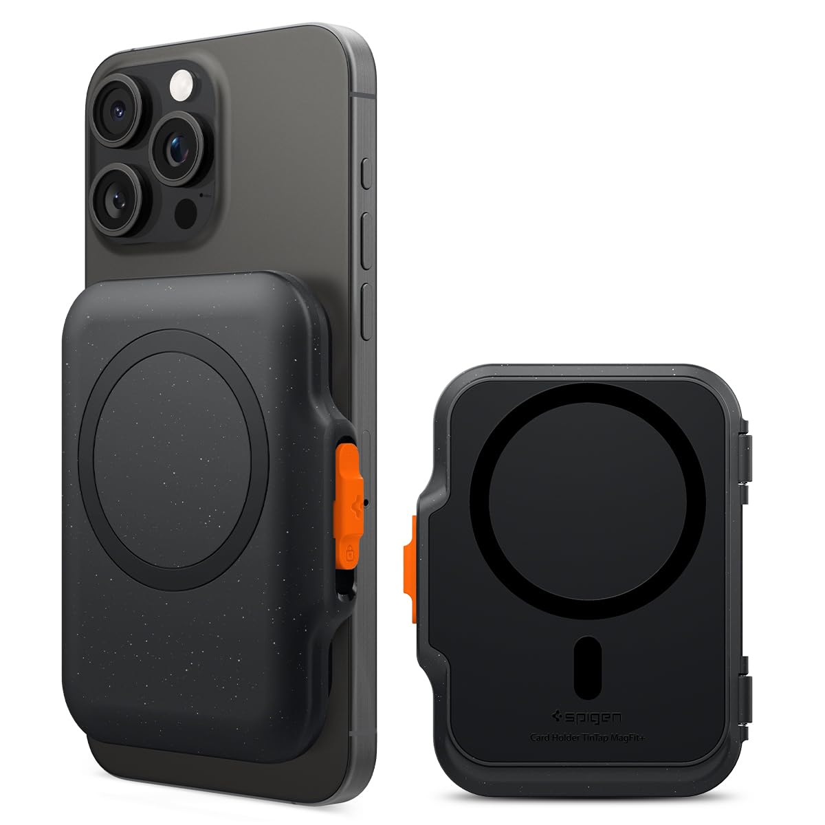 Кардхолдер Spigen Heavy Duty Hardshell Magnetic, черный