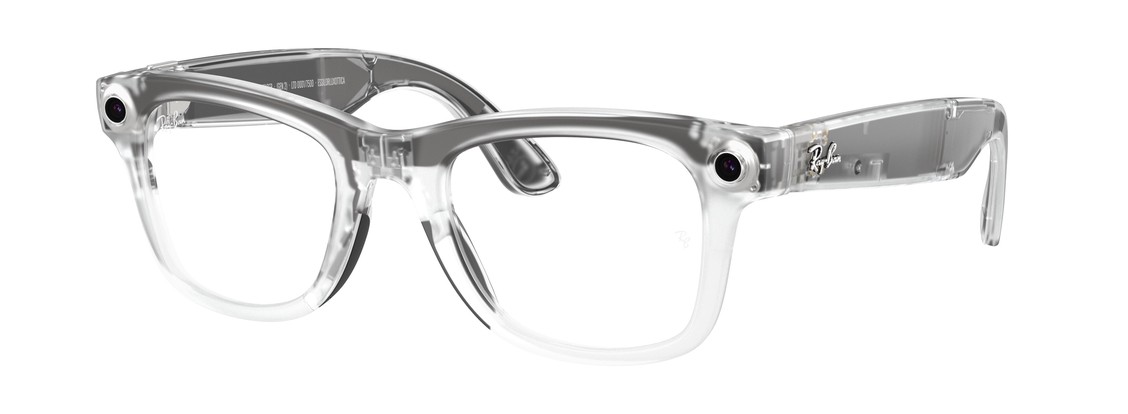 Смарт-очки Ray-Ban Wayfarer (Gen 2) Transparent Transitions Ruby L