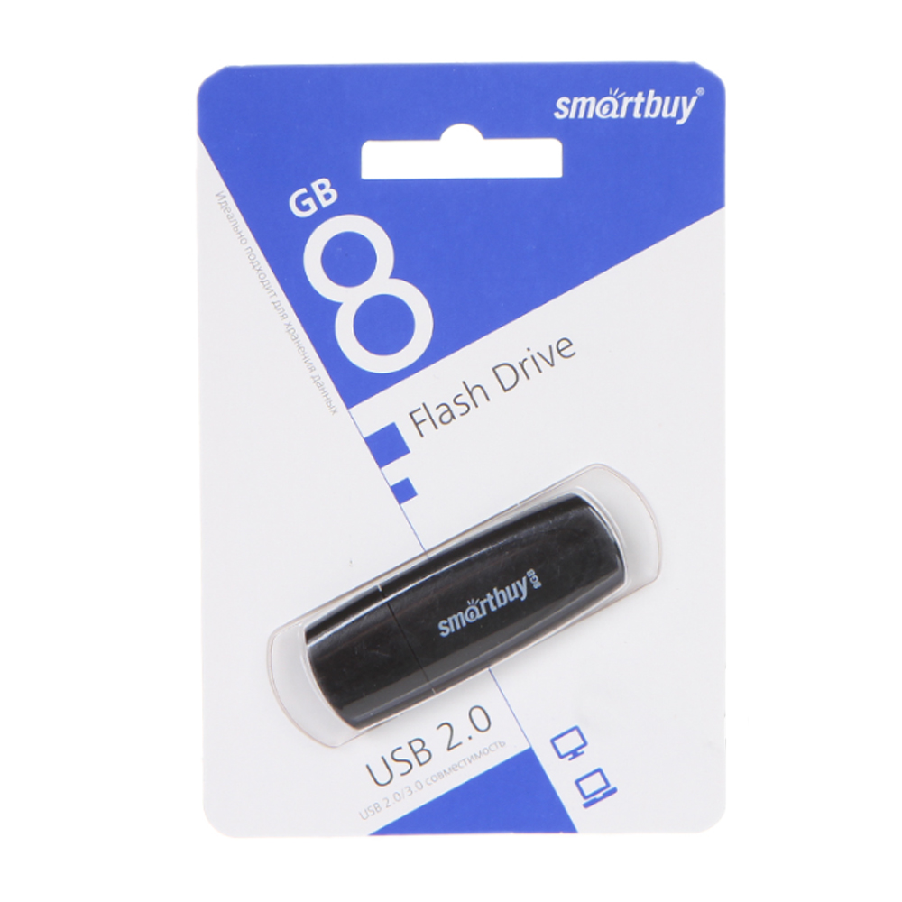 Флеш-диск Smartbuy 8GB Scout, черный