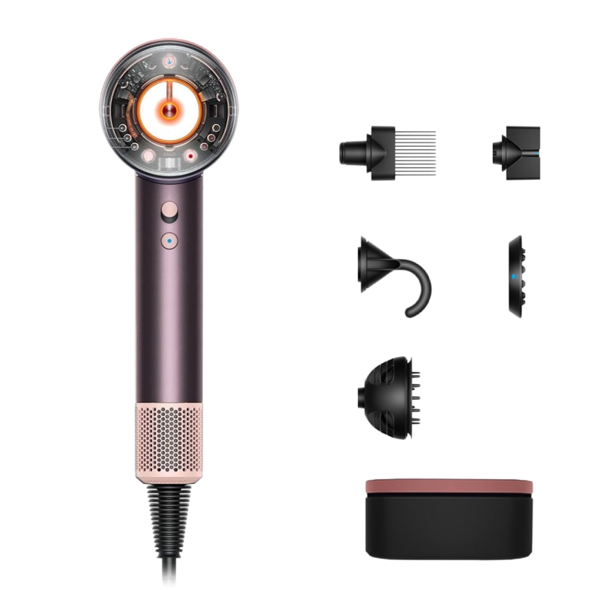 Фен Dyson Supersonic Nural HD16 Curly+Coily Gift Edition, Jasper Plum