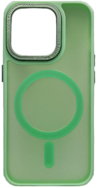 Чехол для iPhone 15 Pro Max EDIVIA Sleek Design with MagSafe, салатовый