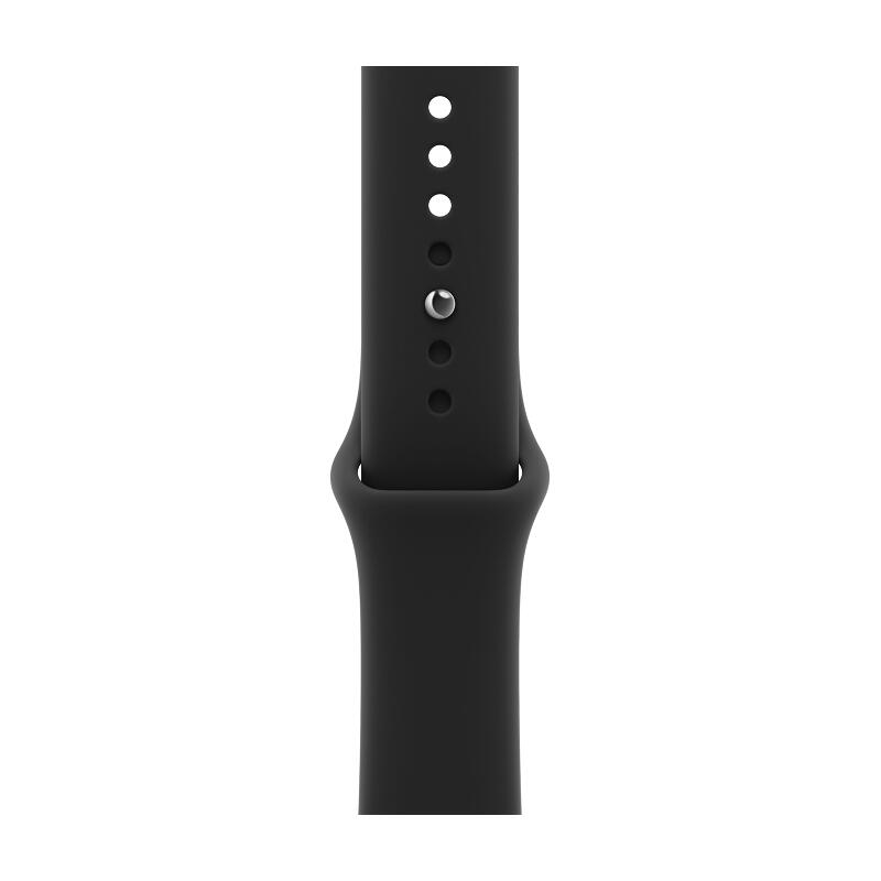 Apple Watch Series 12 46mm Black Aluminum Case with Black Sport Band S/M