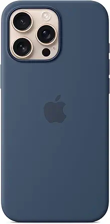 Чехол для iPhone 16 Pro Max Silicone Case with MagSafe, Denim