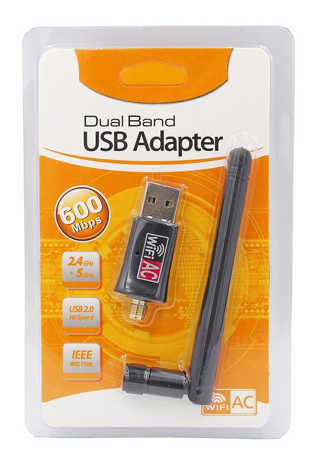 Wi-Fi адаптер Dual Band USB Adapter 600Mbps
