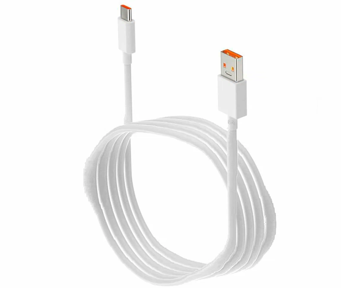 Кабель Xiaomi USB/Type-C 6A Fast Charging Data Cable 1m, белый