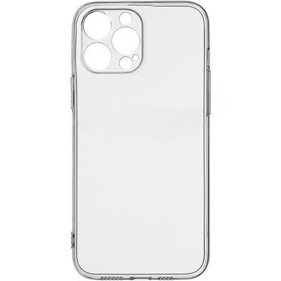 Чехол для iPhone 16 Pro Max силиконовый + камера, прозрачный