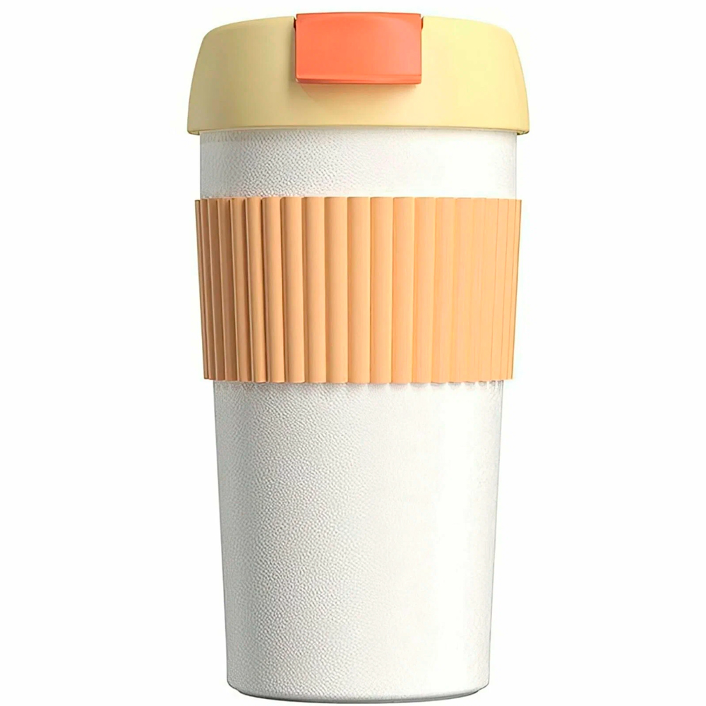 Термокружка Xiaomi Kiss Kiss Fish Rainbow 490ml, оранжево-белый