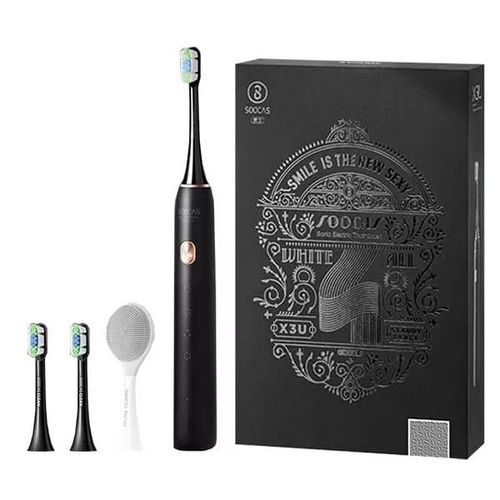 Электрическая зубная щетка Xiaomi Soocas X3U Electric Sonic Toothbrush (подарочная, насадки), черный
