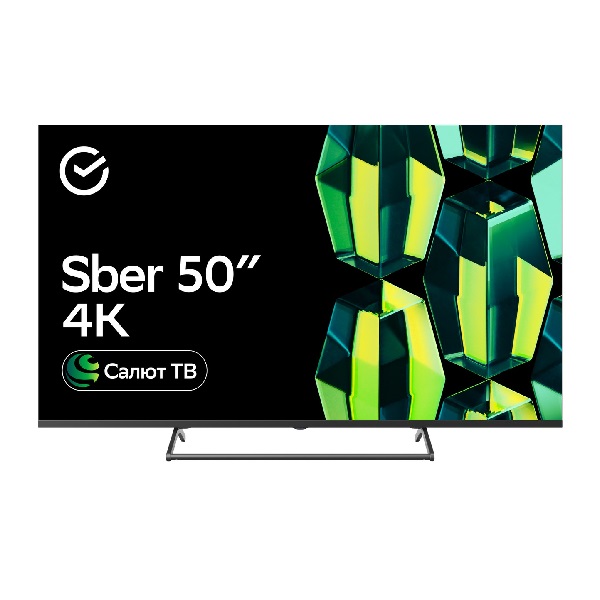 Телевизор 50" Sber LED 4K UHD 60Hz SDX-50U4124, черный