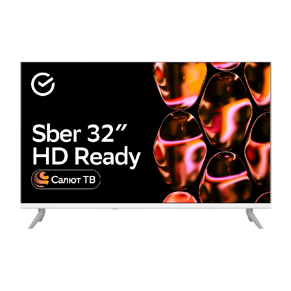 Телевизор 32" Sber LED HD 60Hz SDX-32H2015, белый