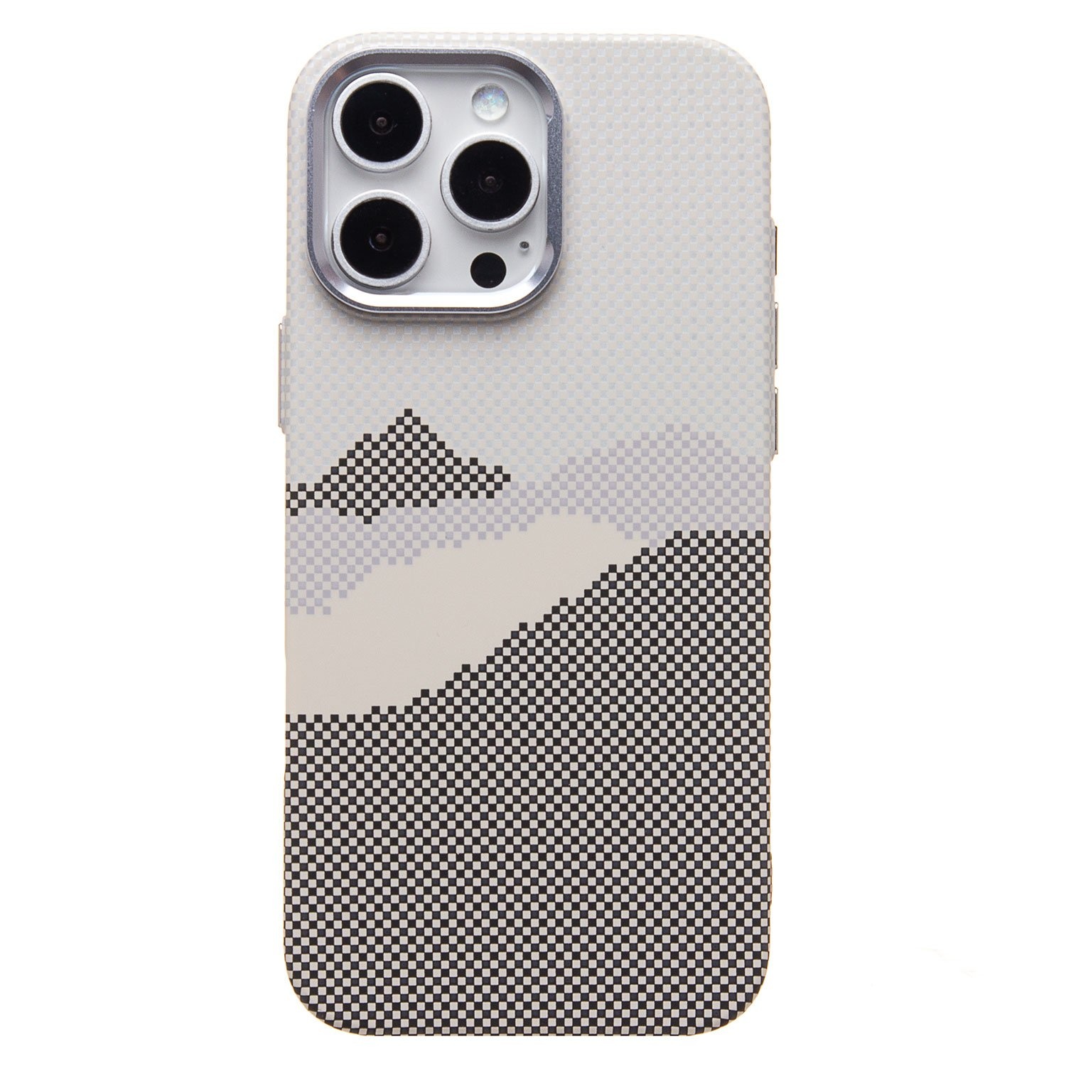 Чехол для iPhone 16 Pro Max Luxo Carbon Life+ with MagSafe, серый