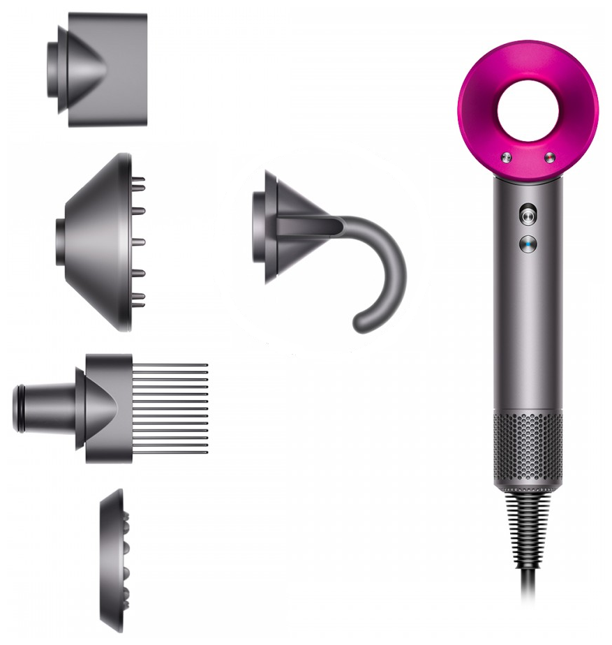 Фен Dyson Supersonic HD07 UK, Iron/Fuchsia