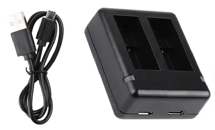 Зарядное устройство для двух аккумуляторов для GoPro 9/10/11/12