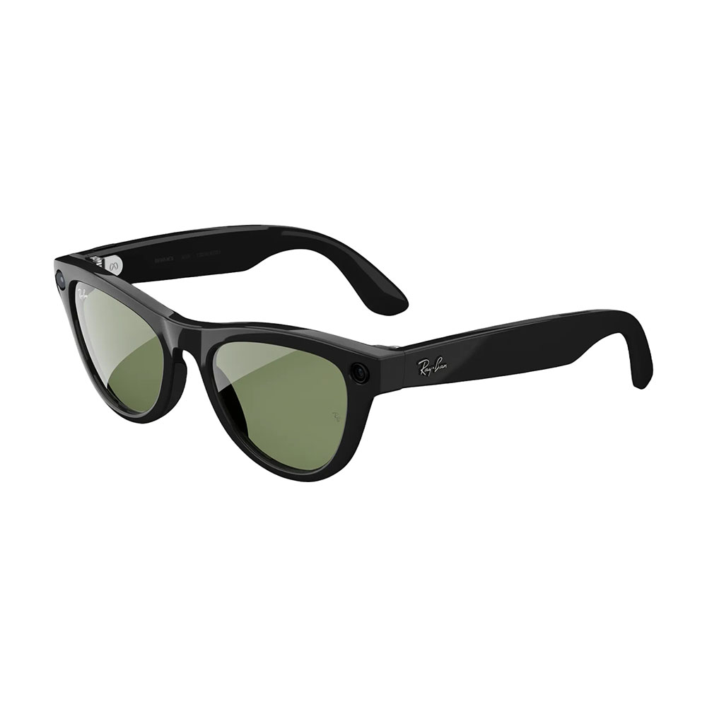 Смарт-очки Ray-Ban Skyler (Gen 2) Shiny Black G15 Green