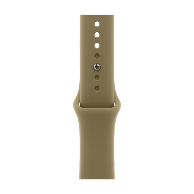 Apple Watch Series 12 46mm Dark Bronze Aluminum Case with Olive Sport Band S/M