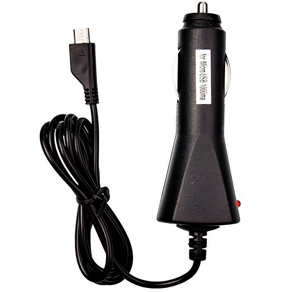 Автомобильное зарядное устройство Glossar Micro USB, черный