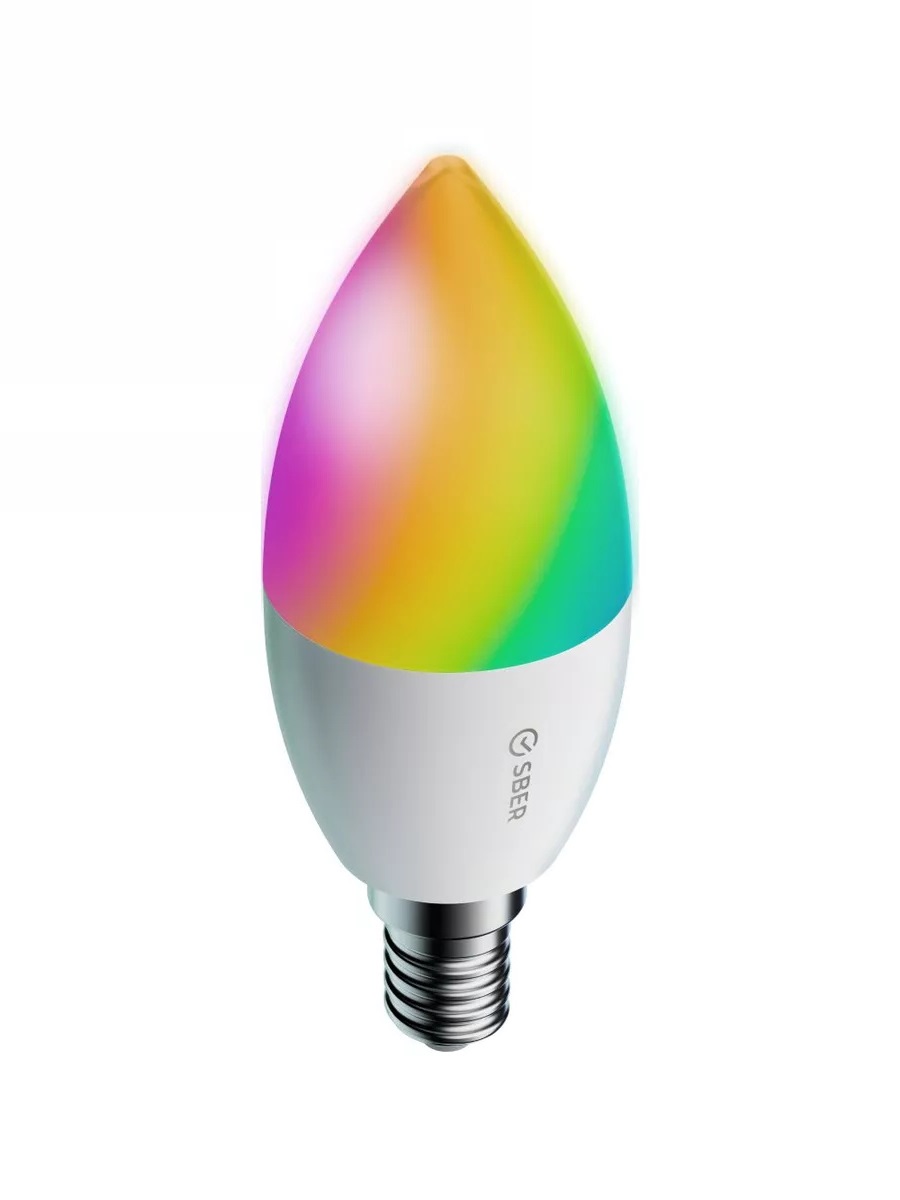 Умная лампочка Sber Е14 RGB 5.5Вт 470lm SBDV-00117