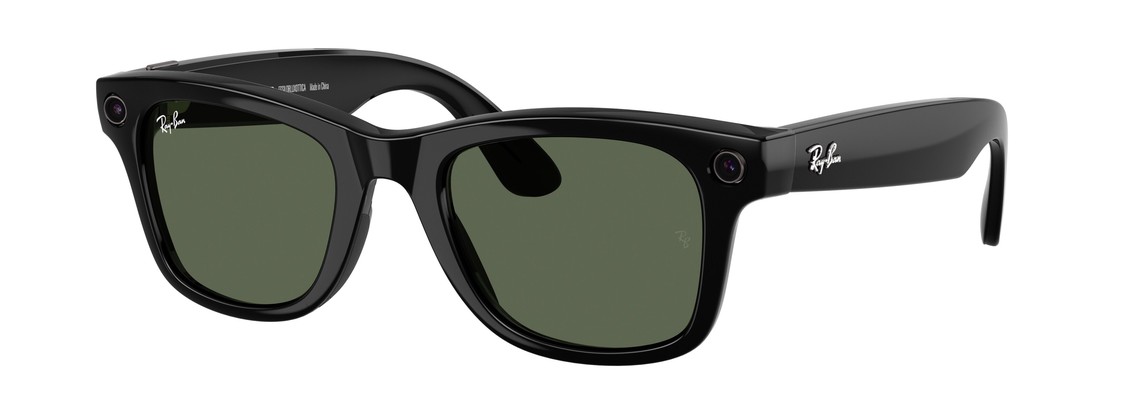 Смарт-очки Ray-Ban Wayfarer (Gen 2) Shiny Black G15 Green L