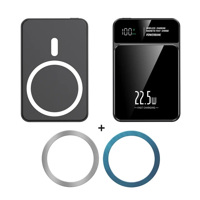 Беспроводное зарядное устройство c аккумулятором Power Bank Fast Charging 22.5W 10000мАч, черный